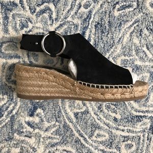 NEW rag & bone Black Suede Espadrille